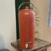Red Clay Water Pot with Metal Tap and Handle - 10L Capacity - Image 3