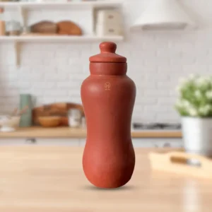 Terracotta Clay water Bottle 1.5 Liter