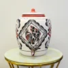 Earthenware Handmade Terracotta White Clay Water Pot Peacock Design, Natural Cooling Water Dispenser Comes with Metal Tap and Lid Capacity 11 Liters - Image 5