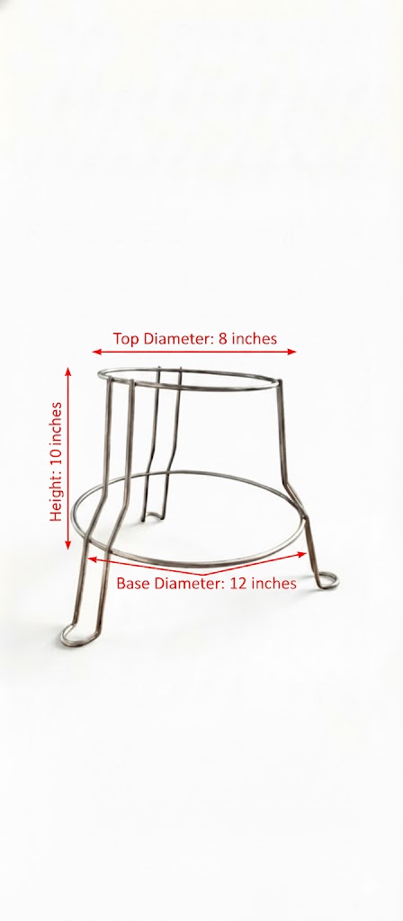 Stainless Steel Multi-Purpose Pot Stand (10 Inch Height) - Image 2