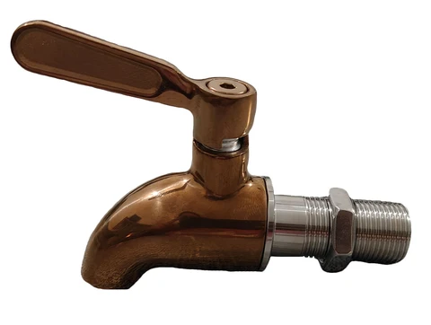 Premium Solid Copper & Chrome-Plated Beverage Dispenser Tap / Bar Faucet - Image 4