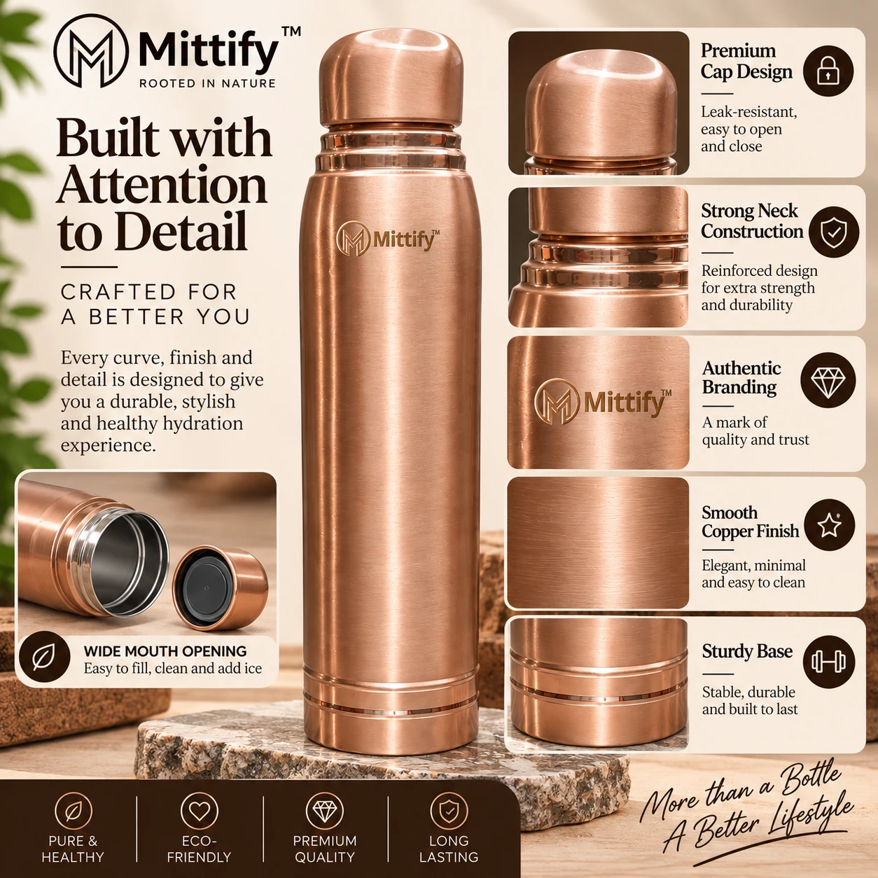 copper water bottle