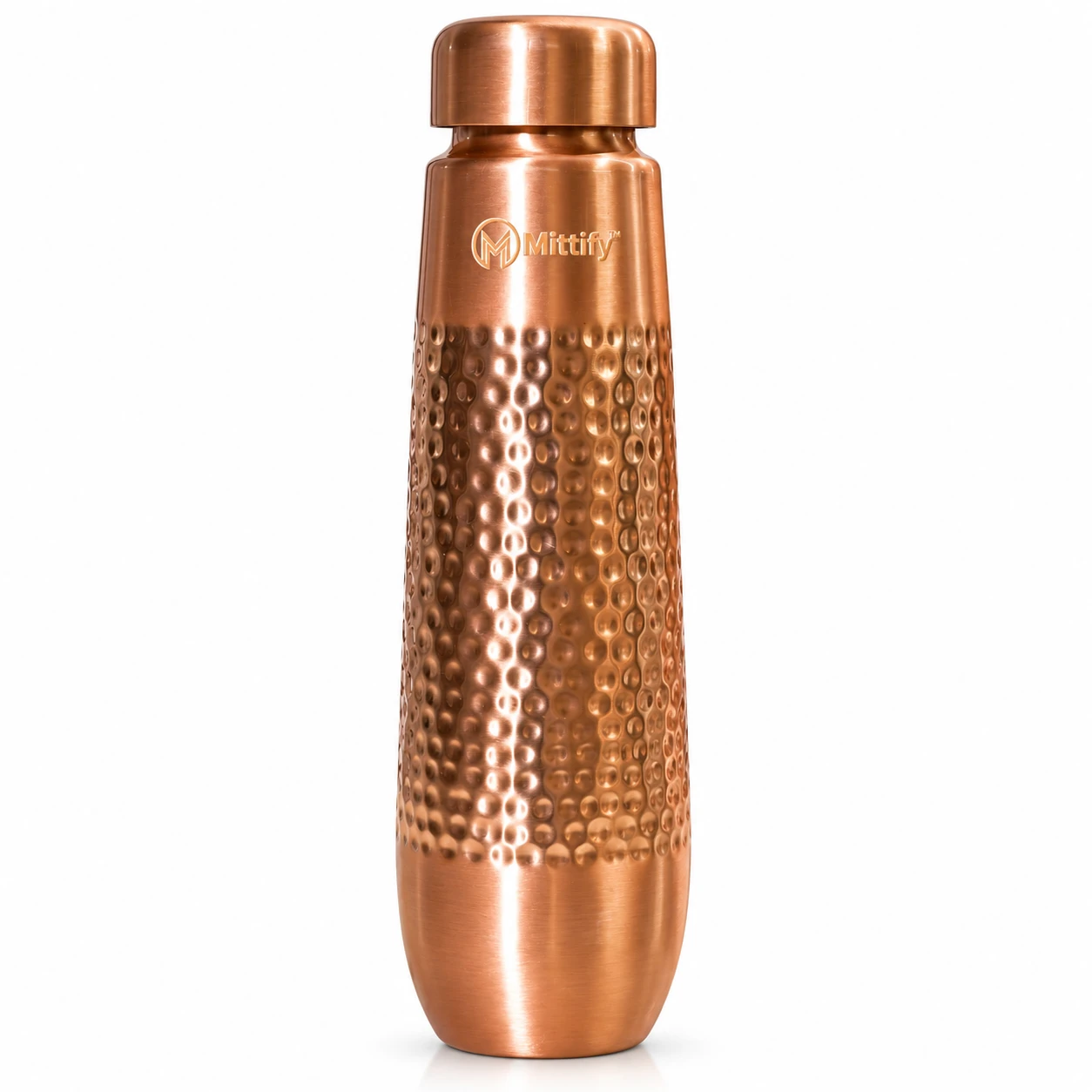 MITTIFY VEDIKA hand-hammered 100% pure copper water bottle